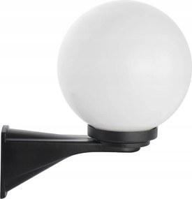 Könnyű kültéri fali lámpa egyenes karral a ház blokk falára Gömbök