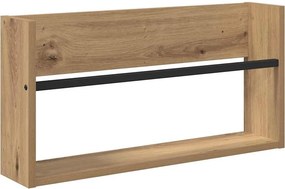 vidaXL Magazin állvány polcokkal Artisan tölgy 60 x 12 x 30 cm Faanyag