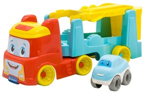 Színes Team Red bukfenceztető autószállító 2 az 1-ben Clementoni