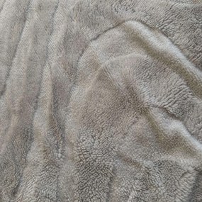 Luxus báránytakaró világosszürke mikroplüssből 200x230cm TiaHome