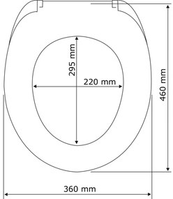 WENKO 22415100-WC-ülőke HABOS 46x36 cm fehér/ezüst