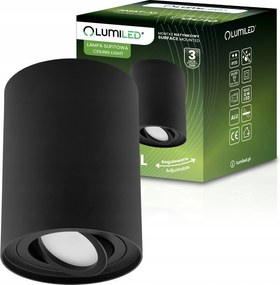 Halogén mennyezeti lámpatest Led cső GU10 mozgatható spot lámpa falra szerelhető fekete