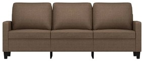 vidaXL 3 személyes barna szövetkanapé 180 cm