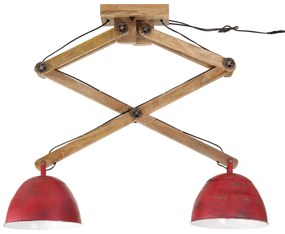 kopott piros mennyezeti lámpa 25 W 29x18x85 cm E27