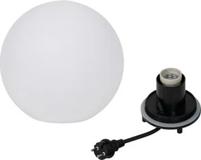 Kanlux 45930 - STONO kültéri lámpatest 1xE27/15W/230V, átmérő 20 cm, IP65, fehér