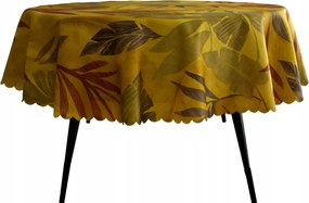 Abrosz Foltálló Kerek Fall Sárga Csillogás 150 CM