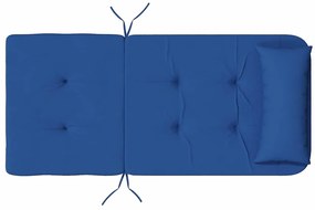 Székpárna párnával 2 pcs Kék 58 x 77 x 4.5 cm Oxford szövet