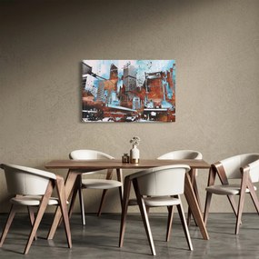 Kép - felhőkarcolók (90x60 cm)