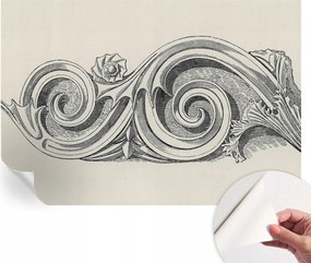 ĂntapadĂłs tapĂ©ta Divatos 3D fali ragasztĂłval NövĂ©nyi dĂsz 152x104 cm