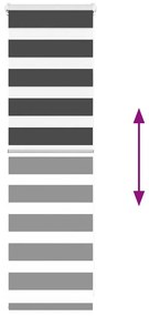 zebrafüggönnyel fekete szövetszélesség 35,9 cm poliészter