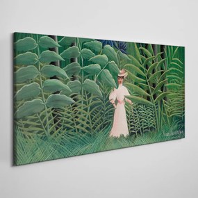 Vászonkép Jungle nő levelek