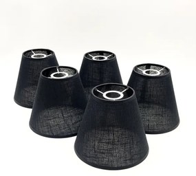 Brilagi - LED mennyezeti lámpa ANTHONY 5xE14/40W/230V dió/fekete