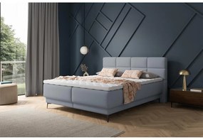 Kontinentális franciaágy 180 cm Riviera 180 (ágyráccsal és matraccal) (tárolóhellyel) (grafit + fekete). 1099638