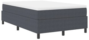 Boxspring Ágy Sötétszürke Kis dupla Corduroy Anyag