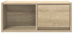sonoma tölgy színű szerelt fa fali TV-szekrény 60x31x25,5 cm