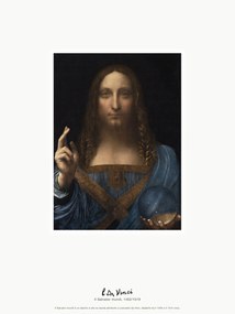 Festmény reprodukció The Salvator mundi (Il Salvator mundi) - Leonardo da Vinci, (30 x 40 cm)