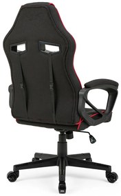 Gamer szék SENSE7 Knight, fekete és piros