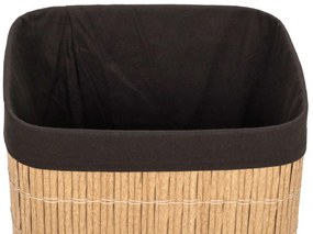 G21 szennyeskosár 72 l, rattan utánzat, barna betéttel