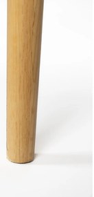 Natúr színű dohányzóasztal tölgyfa dekoros asztallappal 60x120 cm Fabio – White Label