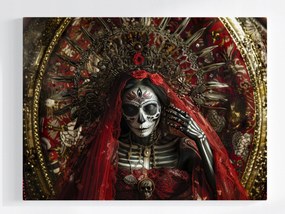 Canvas Vászonkép Portré Mikulás Mexikó Koponya Királynő 80x60