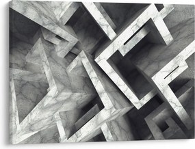 Absztrakt kép kocka (70x50 cm)