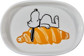 PEANUTS ovális tálka , Snoopy croissant