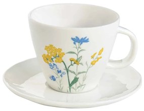 Porcelán teás csésze Mille fleurs Yellow