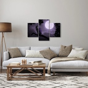 Kép - Éjjeli bagoly, lila (90x60 cm)