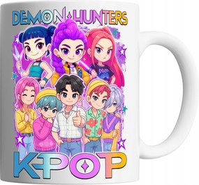 Bögre 330ml Huntrix Kpop Demon Hunters Mira Rumi Zoey Ajándék Név