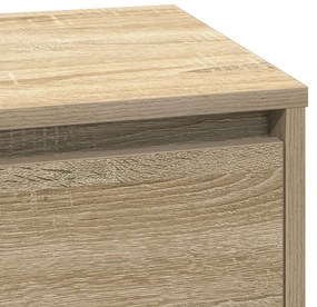 Éjjeli Asztal LED-del Sonoma Tölgy 71x34,5x75 cm Műanyag