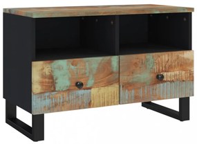 tömör újrahasznosított fa TV-szekrény 70 x 33 x 46 cm