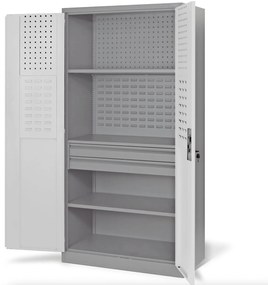 SZYMON szerszámos szekrény, 920 x 1850 x 500 mm, szürke