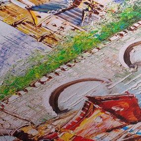 Kép - Olajfestmény a városról (150x105 cm)