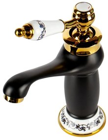 Izmir Black & Gold retro mosdó csaptelep