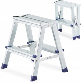 Létra háztartási létra kétoldalas összecsukható fém acél lépcső 2x2