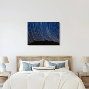 Éjszakai csillagok és az ég képe (üvegen) (70x50 cm)