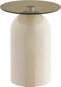 Kerek tárolóasztal üveg asztallappal ø 40 cm Ravello – House Nordic