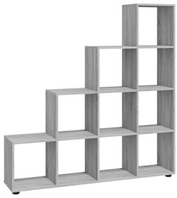 fekete szerelt fa lépcsős könyvespolc 142 cm