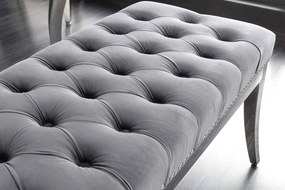 Design ülőpad Queen 164 cm szürke bársony