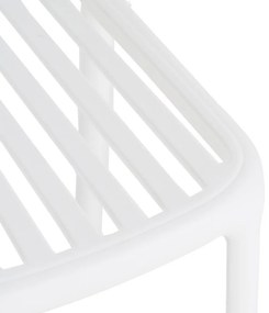 Fehér műanyag étkezőszék Alia – Ixia