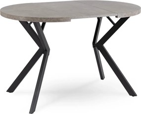 DORIAN asztal 80–160 cm, beton/fekete