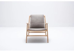 Szürke-natúr színű fotel Dedo – Gazzda