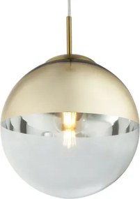 Globo 15856 Függeszték, metál arany, üveg átlátszó,arany, ø: 250, Foglalat típusa:1xE27 60W 230V