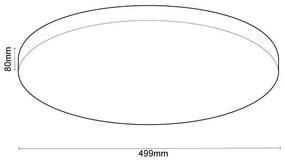 LED Dimmelhető mennyezeti lámpa hangvezérléssel OPAL LED/48W/230V + távirányító