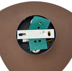 Design fali lámpa bronz organikus 20 cm 2-lámpás - Pulley