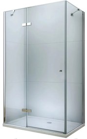 Mexen Roma zuhanykabin 80x50cm, 6mm üveg, króm profil-átlátszó üveg, 854-080-050-01-00