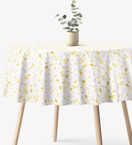 Goldea kör alakú dekoratív terítő valencia - nárciszok Ø 180 cm