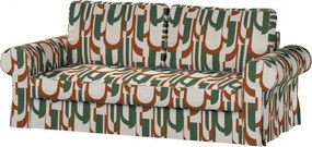 Backabro 3 személyes összecsukható kanapé huzat Ikea zöld