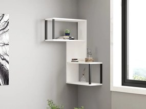 Lecco fali polc, fehér, 84 cm