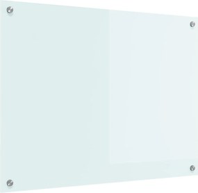 vidaXL Konyhai splashback Fehér 80 x 60 cm edzett üveg
